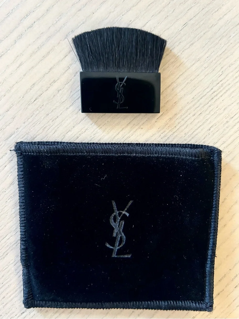 YSL Cosmetic Pouch and Makeup Brush